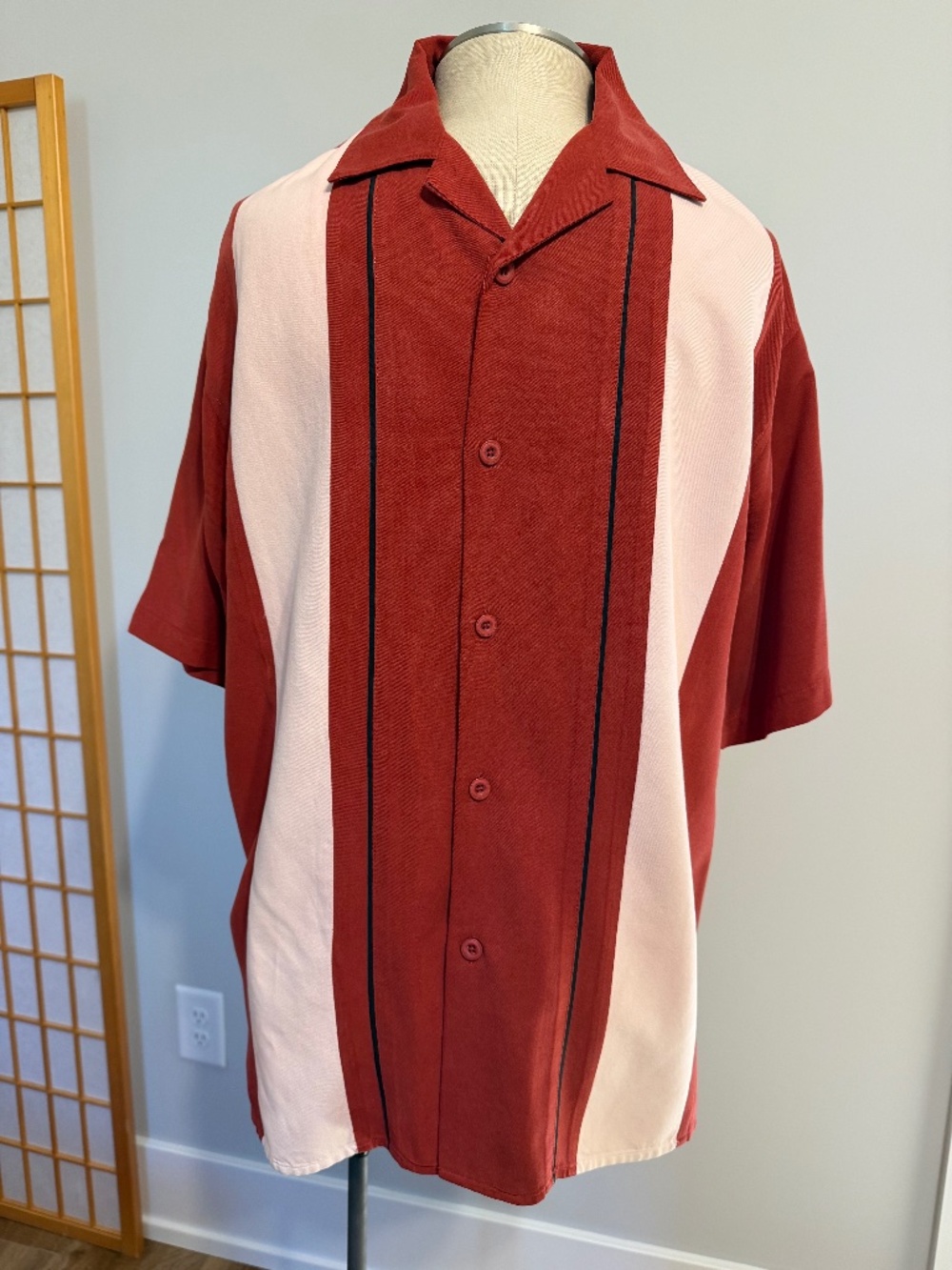 Red Vintage Silk brand shirt